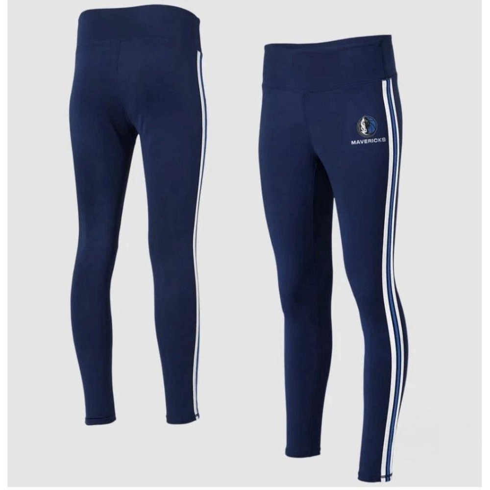 WEAR Erin Andrews Dallas Mavericks Leggings XL Blue Stripe NBA NWT